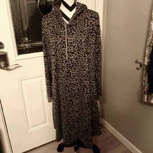 Southern Stitch Boutique hooded leopard dress